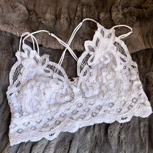 Free People White Bralette